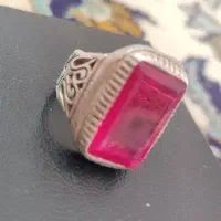 انگشتر نقره یاقوت