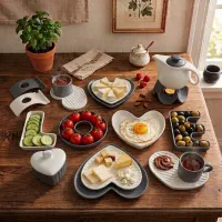 سرویس صبحانه خوری 19 پارچه مدل لاو