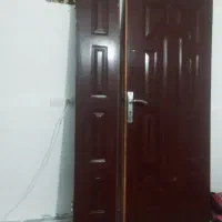 باسلام درب چوبی بهترین جنس راش چشمی دولنگه