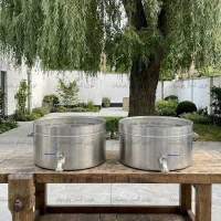 دیگ پلو و خورشت پز 45 کیلویی استیل Industrial Pot