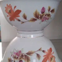 کاسه آبگوشت خوری گل حنایی