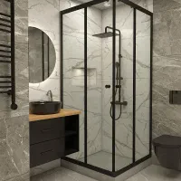 کابین دوش ترکیه ای مشکی