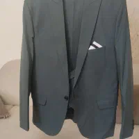 کت شلوار  جلیغه رنگ کله غازی