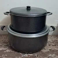 دوعدد قابلمه تفلون سایز بزرگ نو