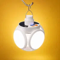 چراغ خورشیدی اضطراری توپی ۵ پره پرنور و شارژی