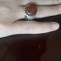 انگشتر عقیق یمنی رکاب نقره