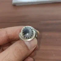 انگشتر عقیق شجر قائن با رکاب نقره دست ساز