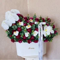 انواع باکس گل مصنوعی (همه کارها اماده موجوده)