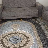مبل ۷ نفره طوسی تو عکس رنگش تیره افتاده