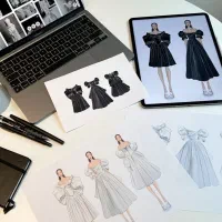 آموزش طراحی لباس و دوخت انواع لباس زنانه