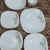 سرویس ظرف ۶ نفره طلاکوب