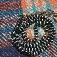 تسبیح نقره کوب شده کار دست