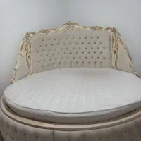 فروش تخت‌خواب 2نفره دایره‌ی همراه با تشک چهار فصل