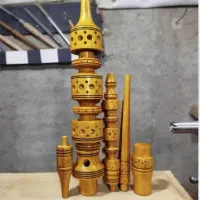 ساخت تنه قلیان از چوب زرد وگردو