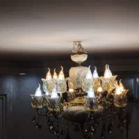 لوستر برنزی سرامیکی