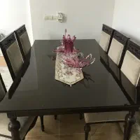 سرویس مبل و میز ناهارخوری هشت نفره