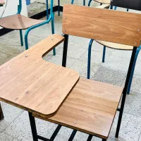 نیمکت چوبی تک نفره