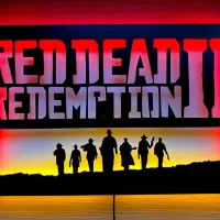 تابلو بک لایت طرح رِد دِد  red dead