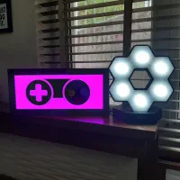 چراغ گیمینگ (چراغ خواب) تابلو RGB و پنل شش ضلعی