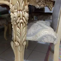 ناهار خوری ۸ نفره میز ده نفره پایه و صندلی کارشده