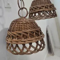 لوستر حصیری و فلزی