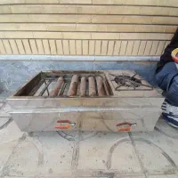 کباب پز گازی ۷ شلعه و گاز ۲۰×۲۰