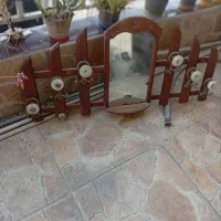 آیینه همراه با رخت آویز درحدنو و سالم