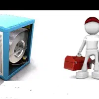 سرویس کولر آبی تعویض سقف با کف یاتاقان لرزش تخصصی