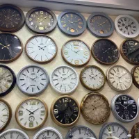 ساعت دیواری آبکاری۲موتورپورشه ایستاده باضمانت رنگ