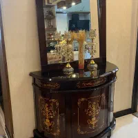 آینه کنسول معرق ب همراه شمعدان