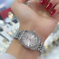 ساعت زنانه نگین دار طرح رولکس