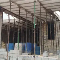 تخریب  وباسازی خانه  واجرای سقف وتیرچه