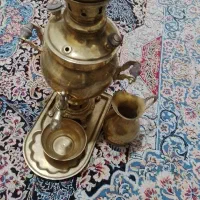 سماور برنجی ذغالی