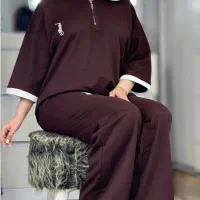 ست دوتیکه پلوشرت شلوار دوخت تهران تولید پخش دینا