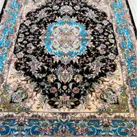 فرش ۳ متری خطیبی حاشیه ابی چله و گل ابریشم ۵۰ رج|فرش|تهران, فرمانیه|دیوار