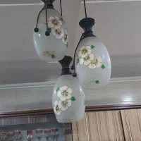 لوستر سه شاخه بدنه فلزی شیک
