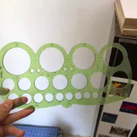 خط کش دایره