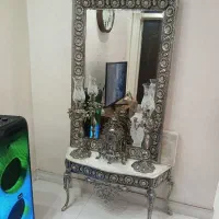 آینه شمعدان برنز سنگین در حد
