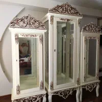 بوفه ویترین چوب سنگین