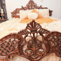 سرویس خواب دونفره کامل تمام چوب راش