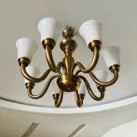 لوستر ۸ شاخه برنز