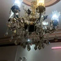 لوستر برنز اصل با تمام لامپ ها