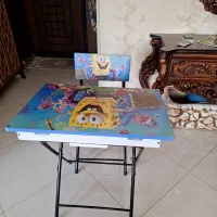 میز و صندلی چوبی تاشو