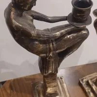 مجسمه  جا شمعی  برنجی