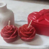 شمع گل رز