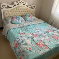 تخت خواب دو نفره به همراه خوشخواب و پاتختی