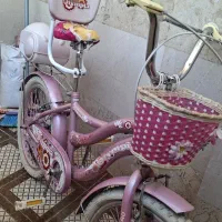 دوچرخه ۲۰ دخترونه صورتی درحد نو زیاداستفاده نکرده