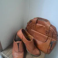 کیف و‌ کفش چرم طبیعی زنانه سایز ۴۰