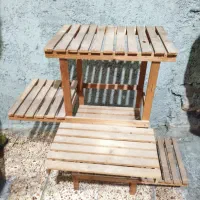 استند چوبی گلدان نو