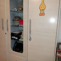 تخت و کمد چوبی کودک